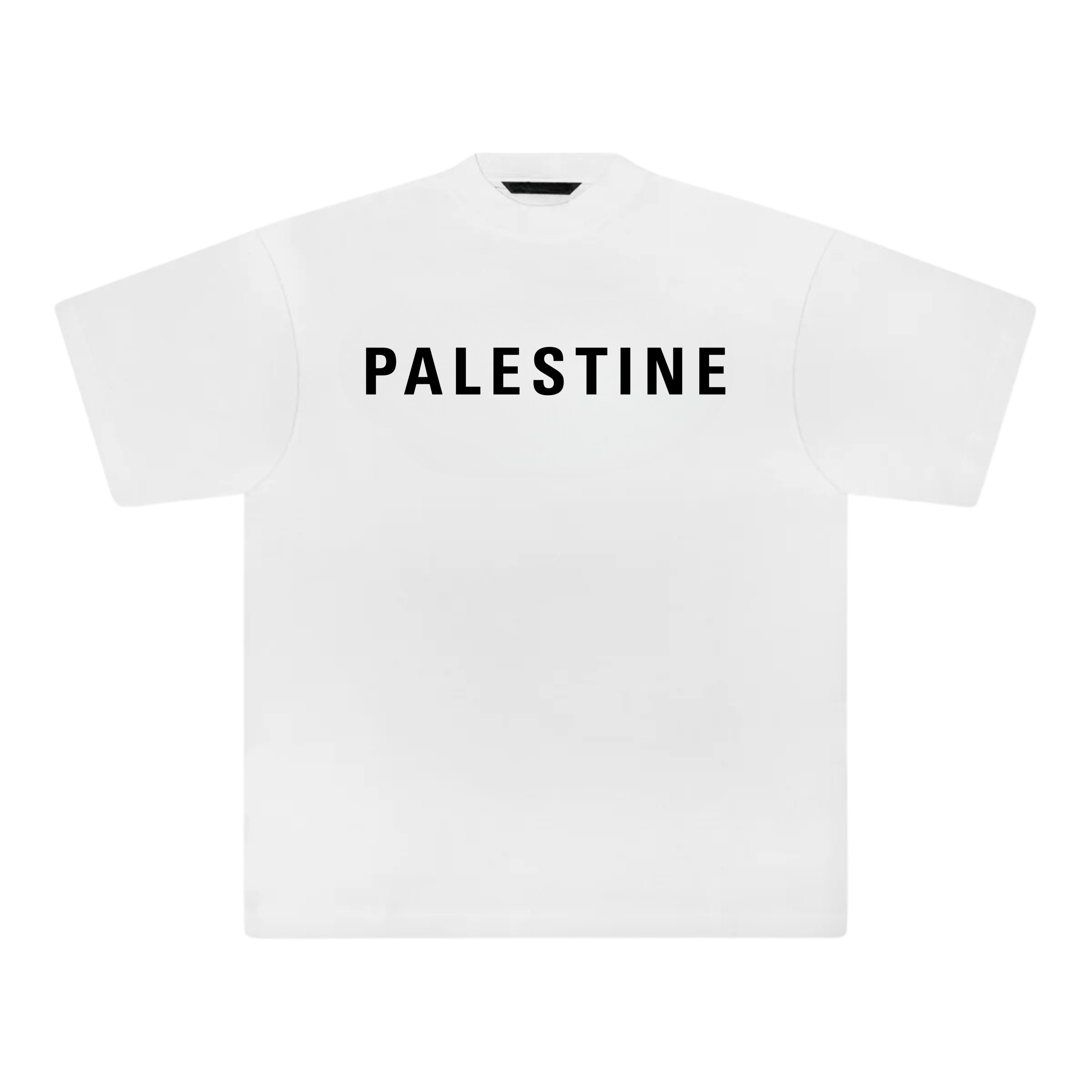 PALESTINE LOGO T-SHIRT IN WEIß