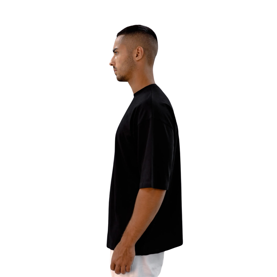 PALESTINE LOGO T-SHIRT IN SCHWARZ